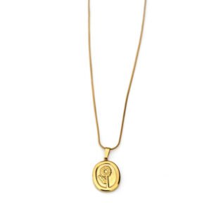 Golden Rose Pendant