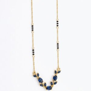 Royal sapphire mangalsutra