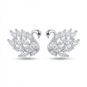Swan Crystal Studs